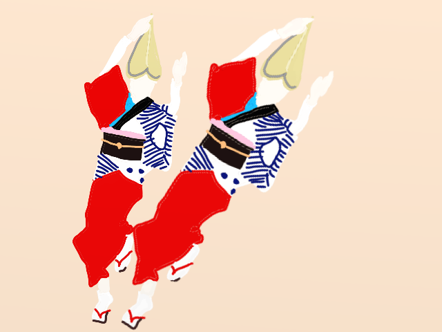 阿波踊り二人
