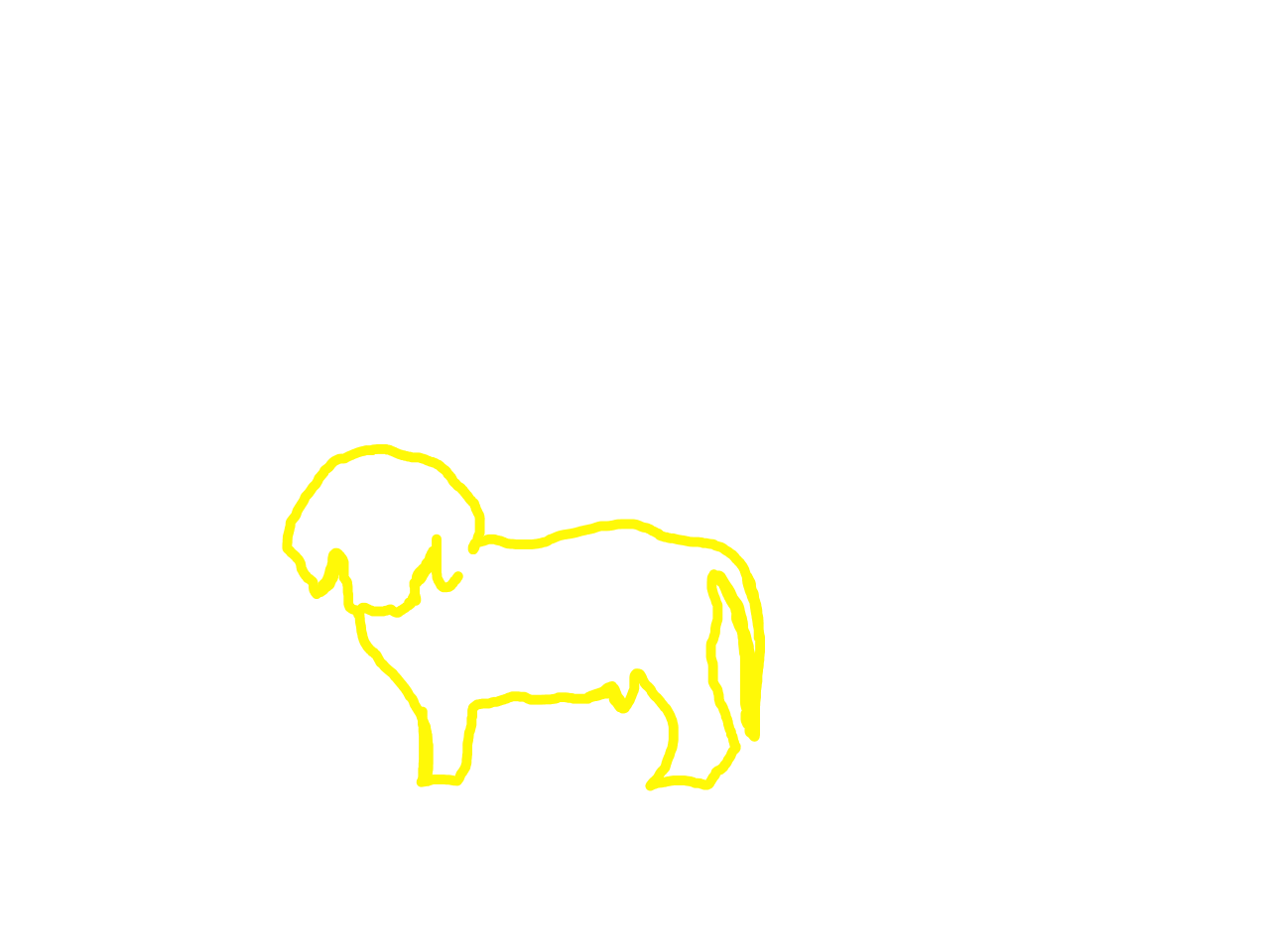 犬のシルエット