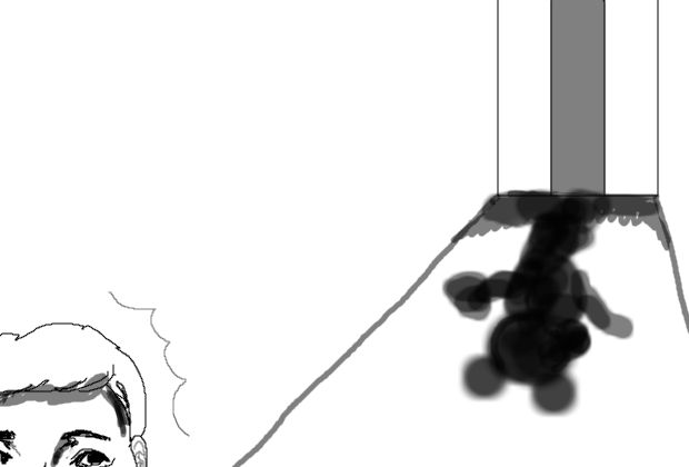 エレベーターホールが危ない