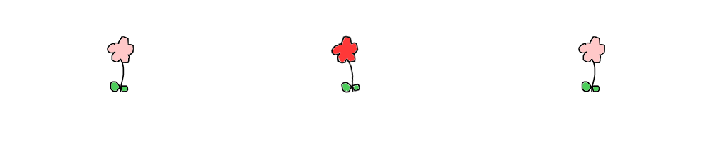 花の区切り線