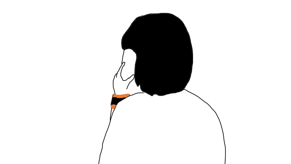 巨人ファンの背中