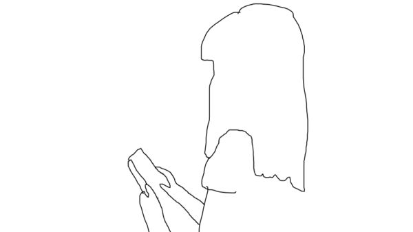 チケットの多さに言葉も出ないイラスト