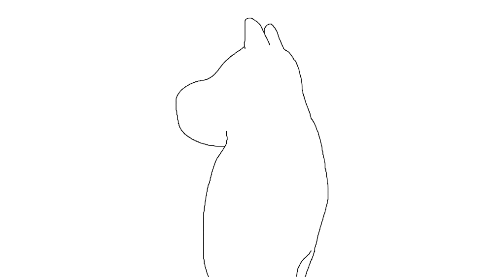 ムーミンの背中