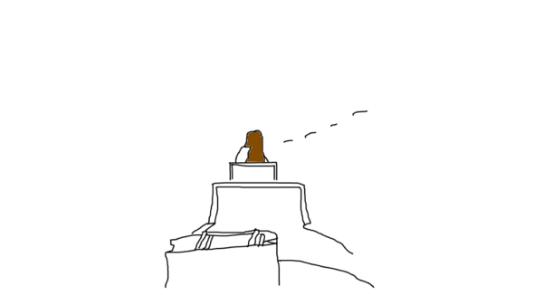 向こうの席から音が聞こえる