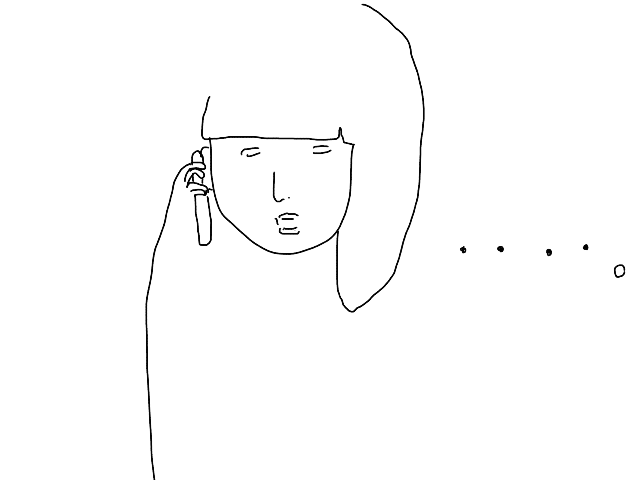 携帯を持ち絶句する私